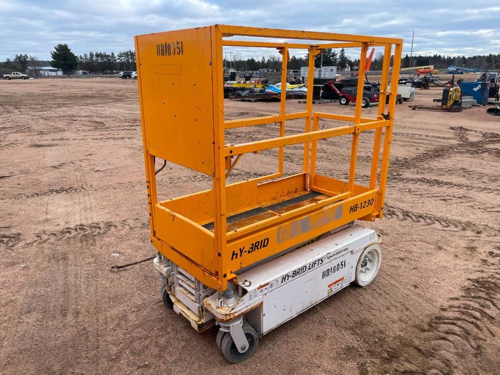 Hy-Brid Lift HB-1230, Electric Scissor Lift (Nitke Yard, Mosinee, WI)