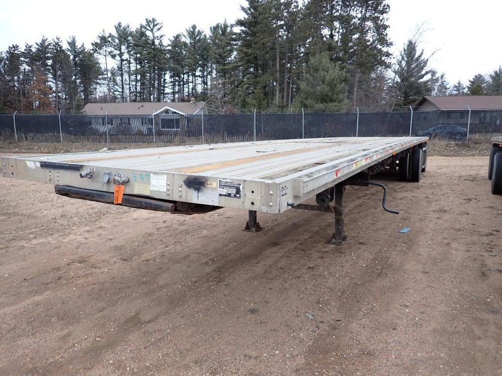 2000 Transcraft Eagle 48' Flatbed Semi Trailer (Has MN Title) (Nitke Yard, Mosinee, WI)