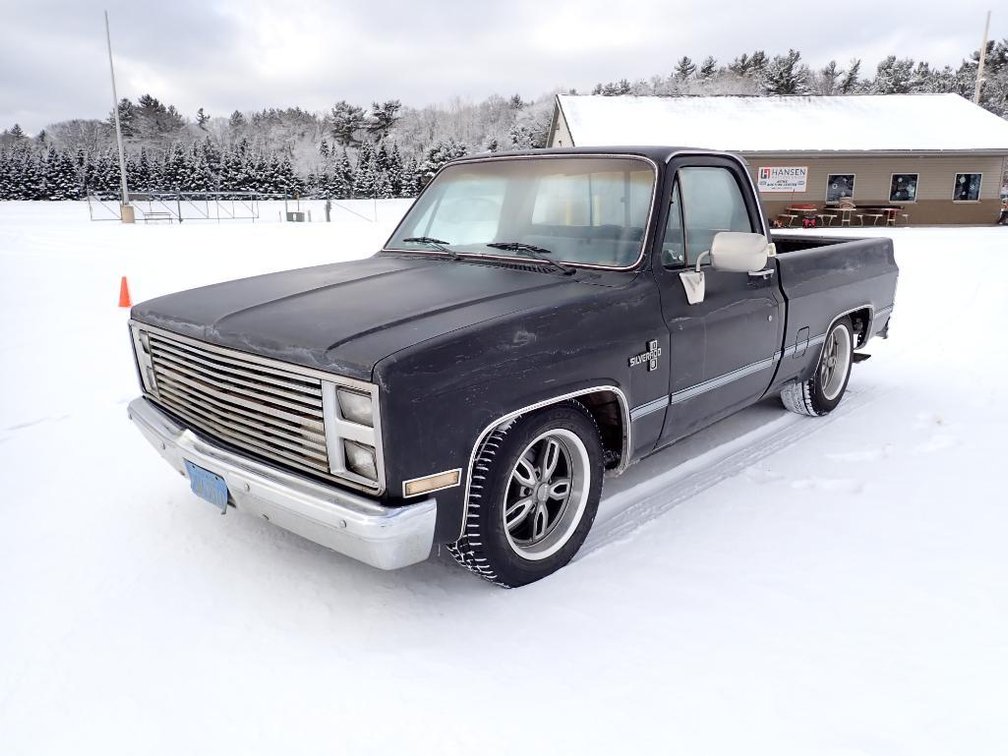 1986 Chevy C10 Silverado Short Box Pickup (Has CA Title) (Nitke Yard, Mosinee, WI)