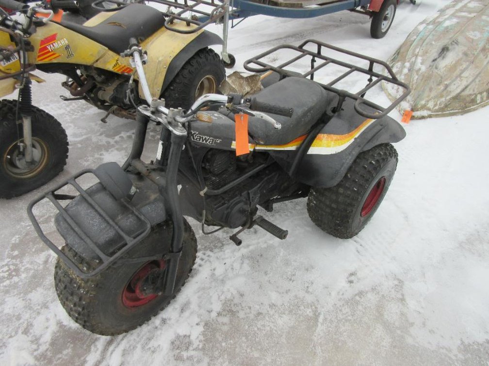 1984 Kawasaki 200 KLT 3-Wheeler Project (Nitke Yard, Mosinee, WI)