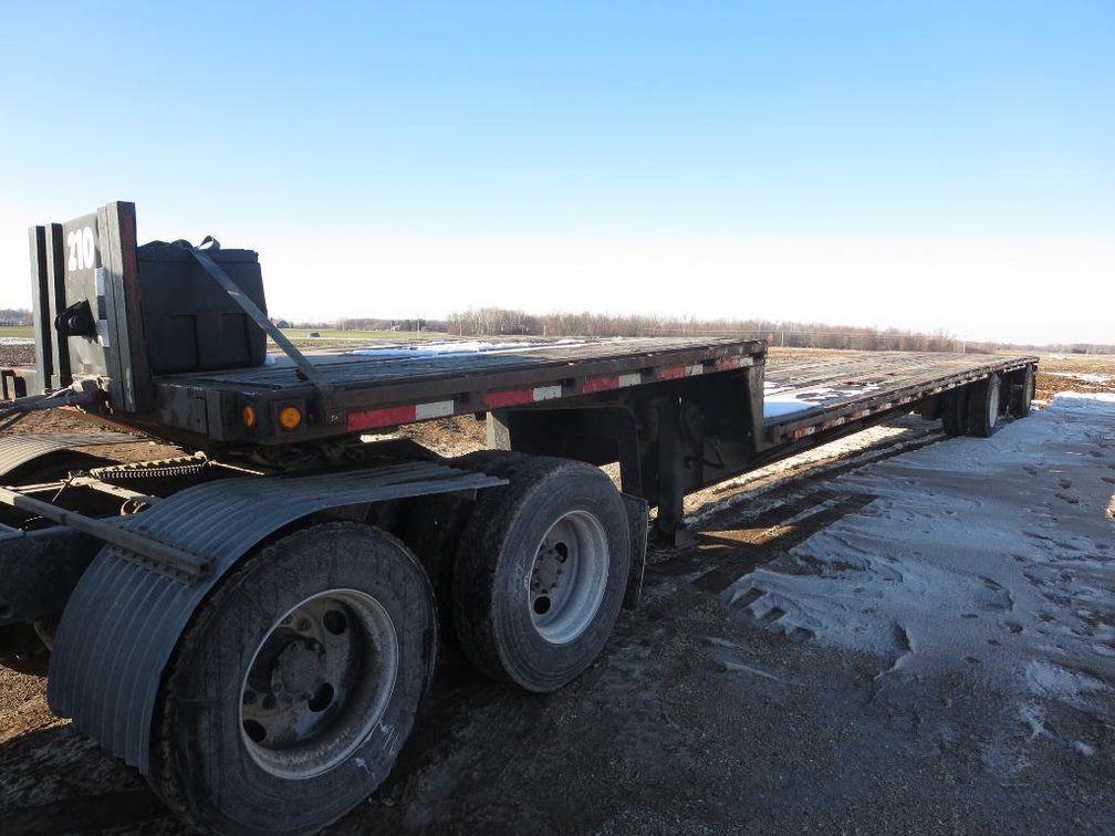 1995 48 Fontaine Reconstructed Step Deck Flatbed Semi Trailer VIN:RECK842285S010685WI (Brillion, WI)
