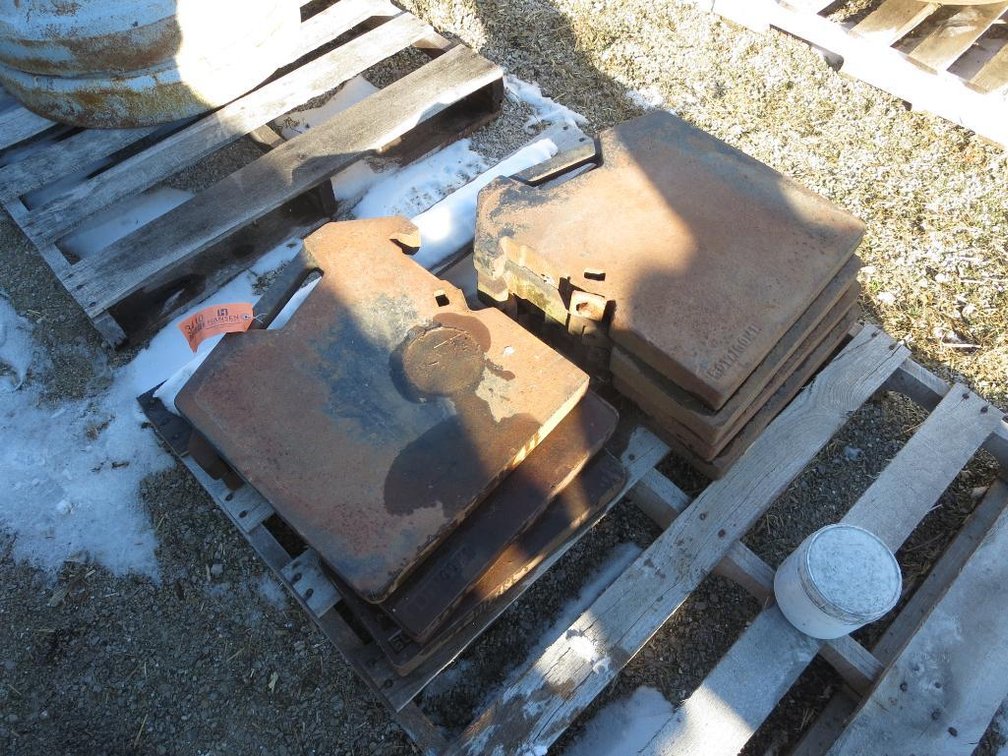 (7) Suitcase Weights Off of Fendt Tractor (Brillion, WI)