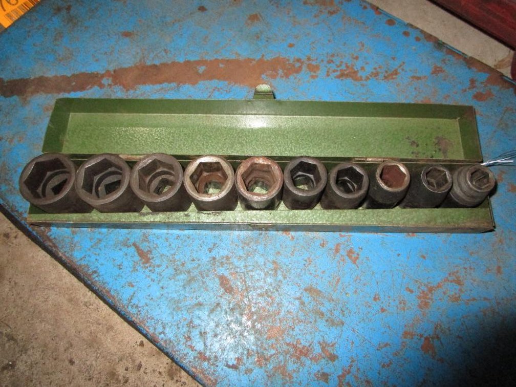 Industrial Tools 11-Piece 1/2" Drive Air Impact Socket Sets