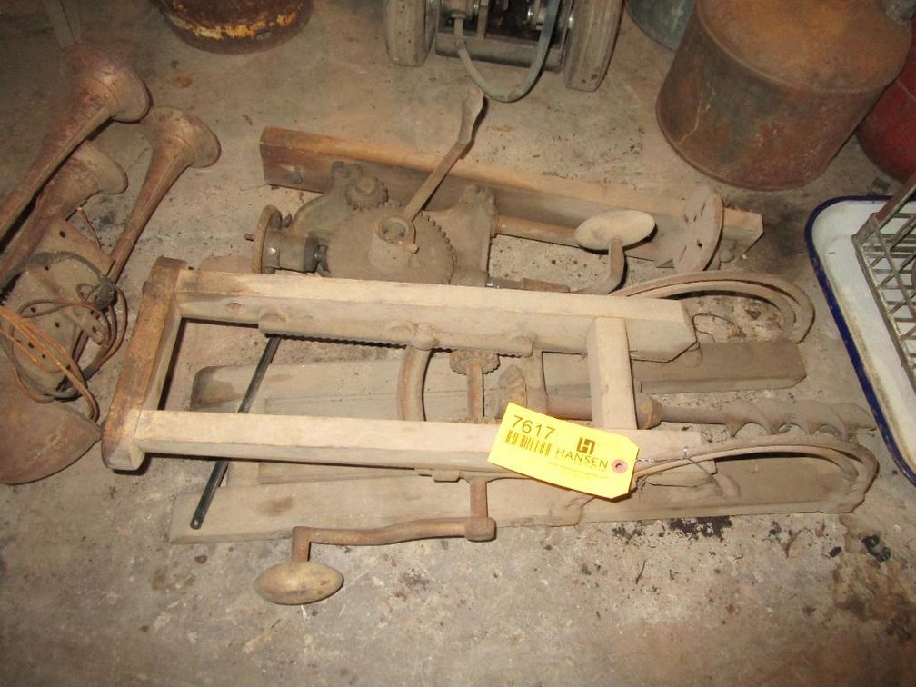 (2) Vintage Wall Mount Drill Press