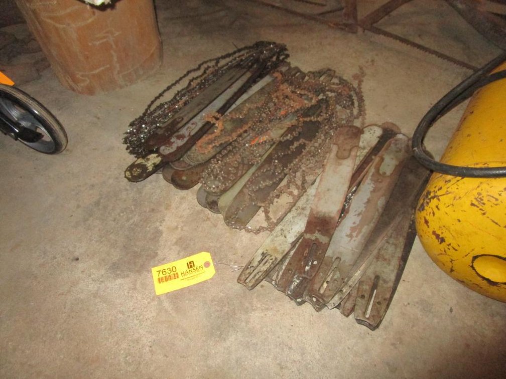 Various Chainsaw Chains and Bars