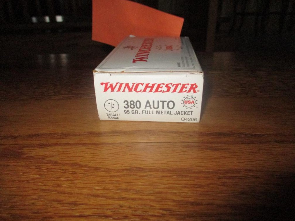 (1) Partial Box Winchester 380 Bullets