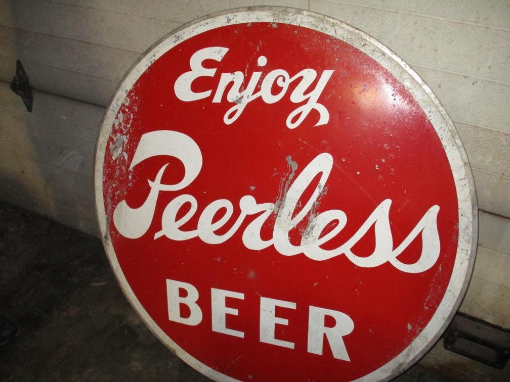 Enjoy Peerless Beer Sign