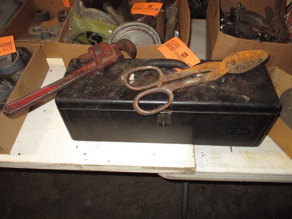Black Toolbox With Miscellaneous Items