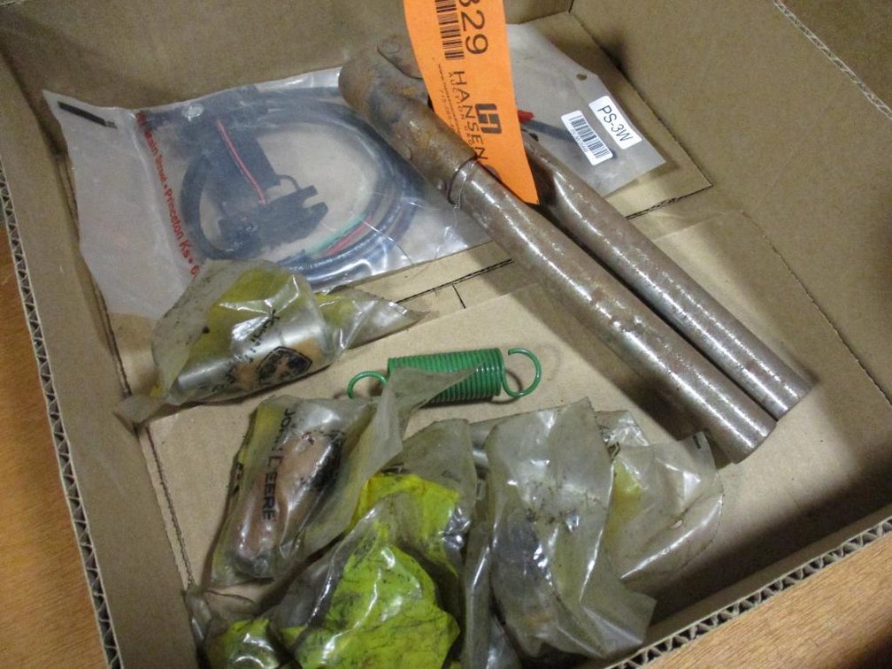 Box of John Deere Parts