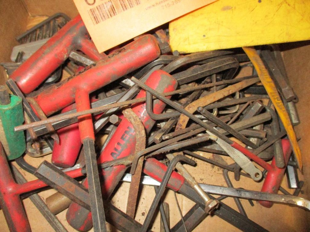 Box of Miscellaneous Allen Wrenches