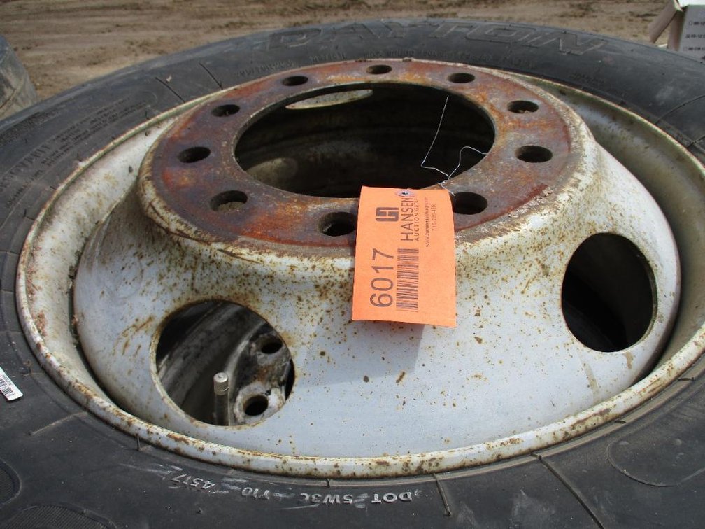 (4) Semi Tires and Rims