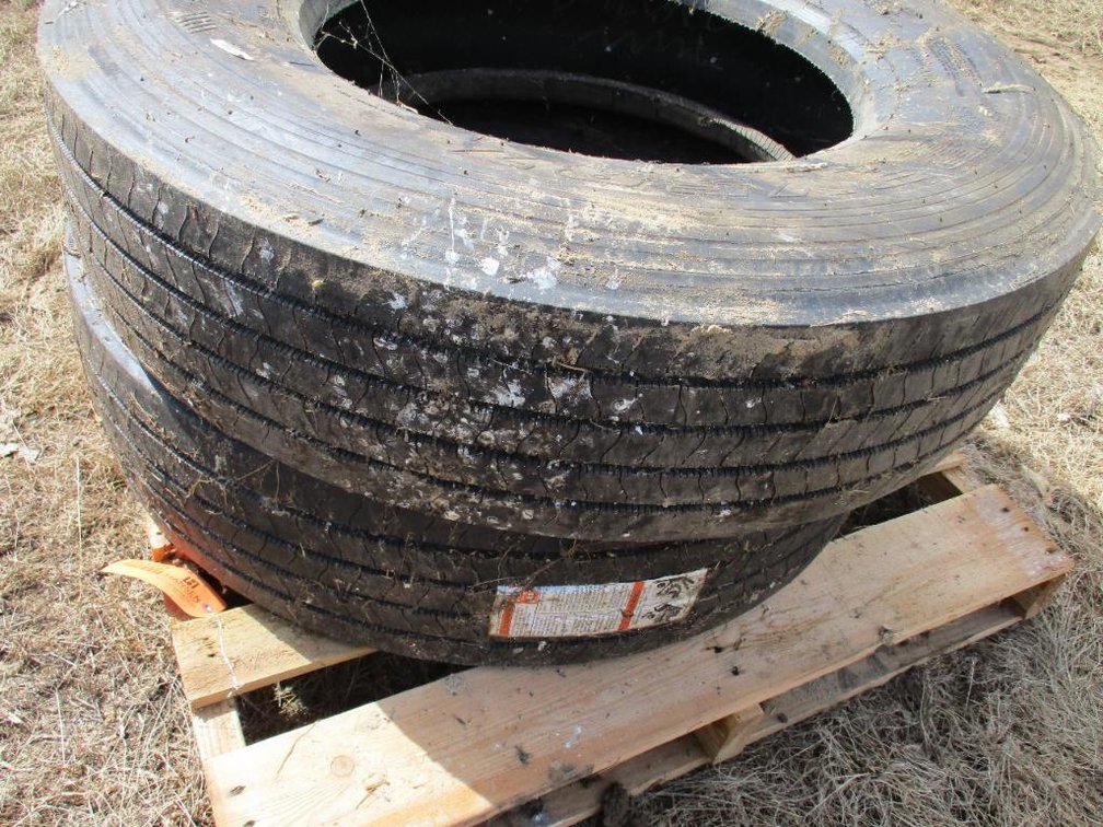 (2) Semi Tires