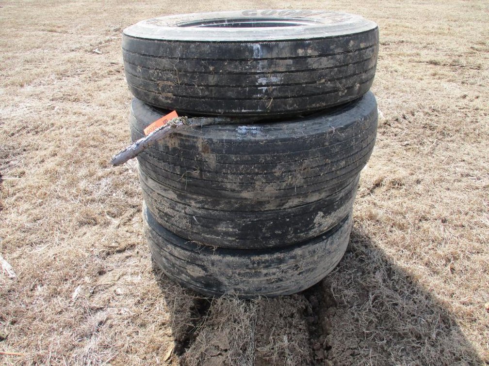(4) Semi Tires
