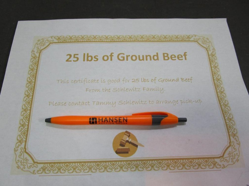 (25) Pounds Ground Beef