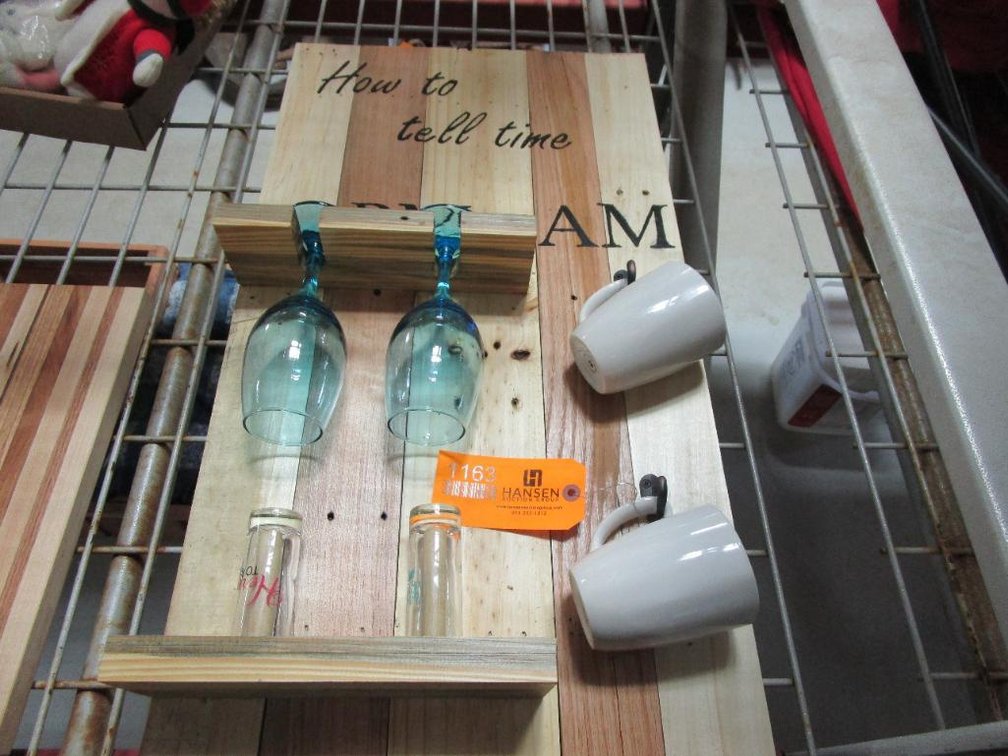 Handcrafted Wood PM-AM Wall Hanging