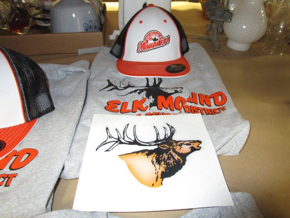 Elk Mound Mounders T-Shirt, Hat and Decal