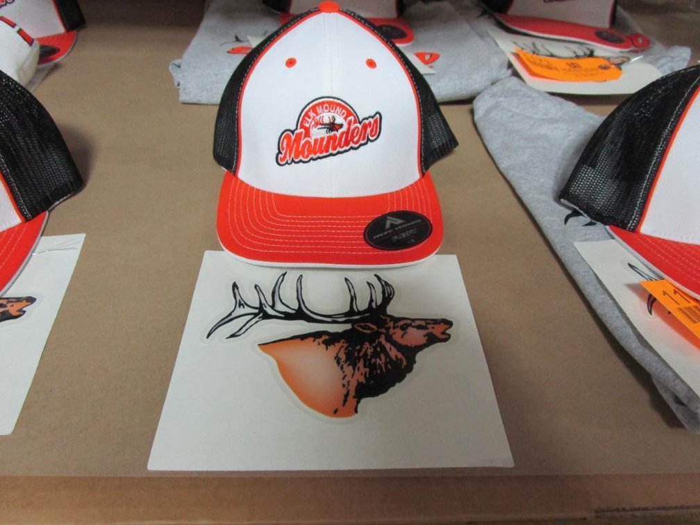 Elk Mound Mounders Hat and Decal
