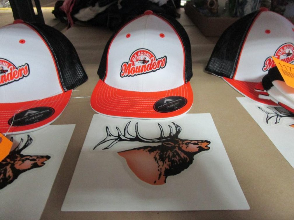 Elk Mound Mounders Hat and Decal
