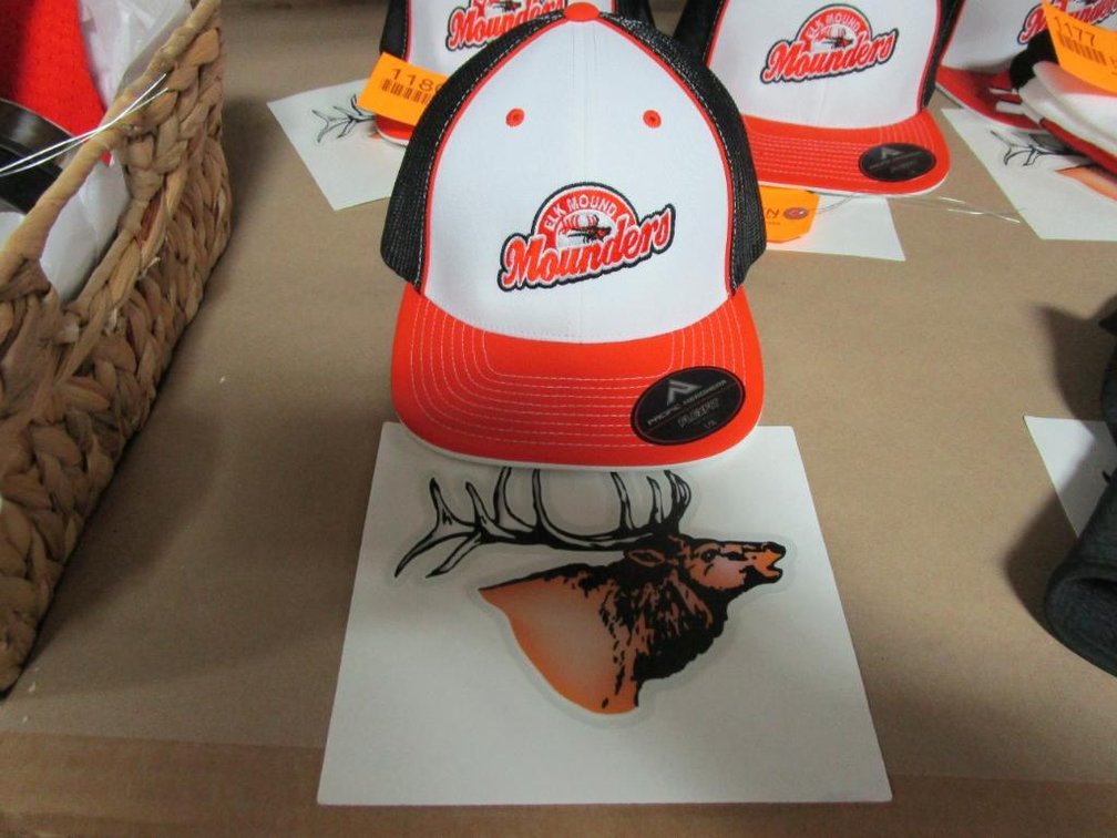 Elk Mound Mounders Hat and Decal