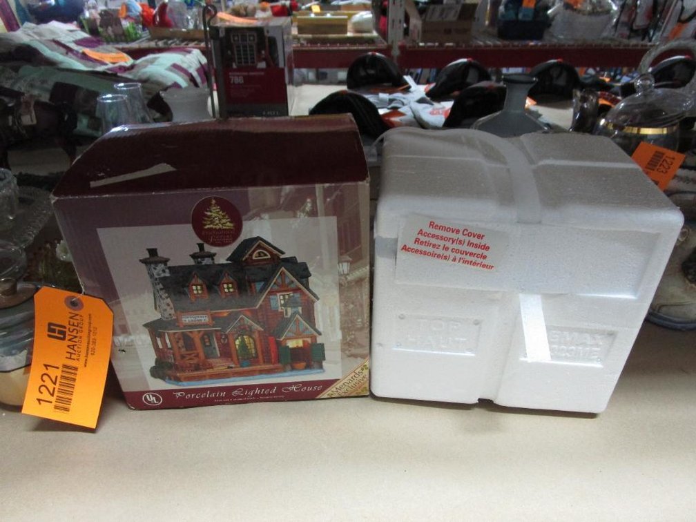 Enchanted Forest Christmas Porcelain Lighted House