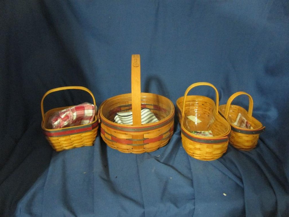 (4) Longaberger Baskets