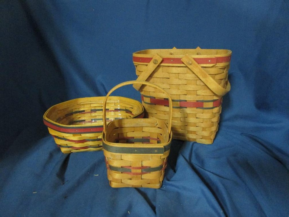 (3) Longaberger Baskets