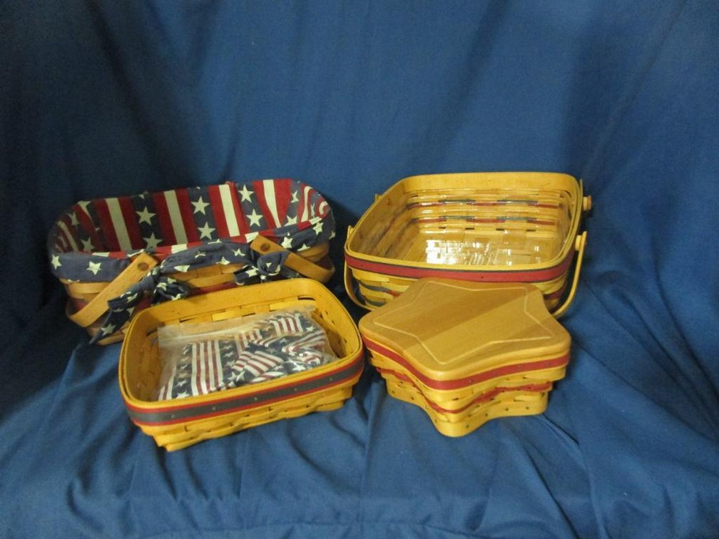 (4) Longaberger Baskets