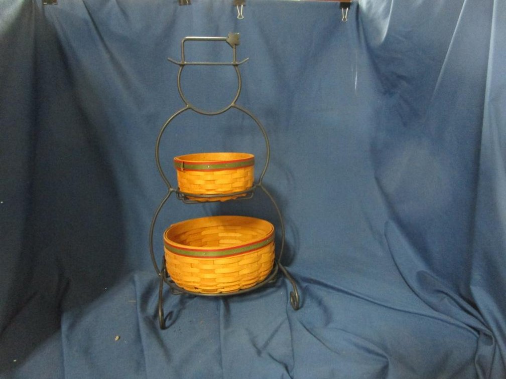 Longaberger Snowman Basket Display