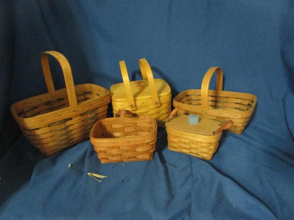 (5) Longaberger Baskets