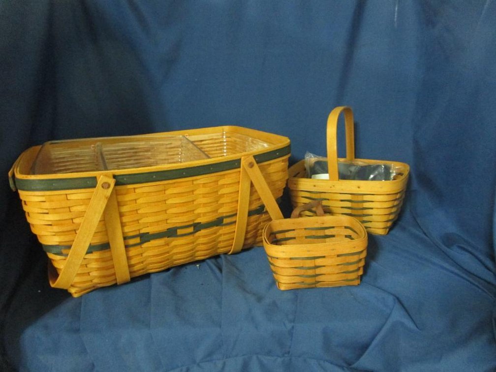 (3) Longaberger Baskets