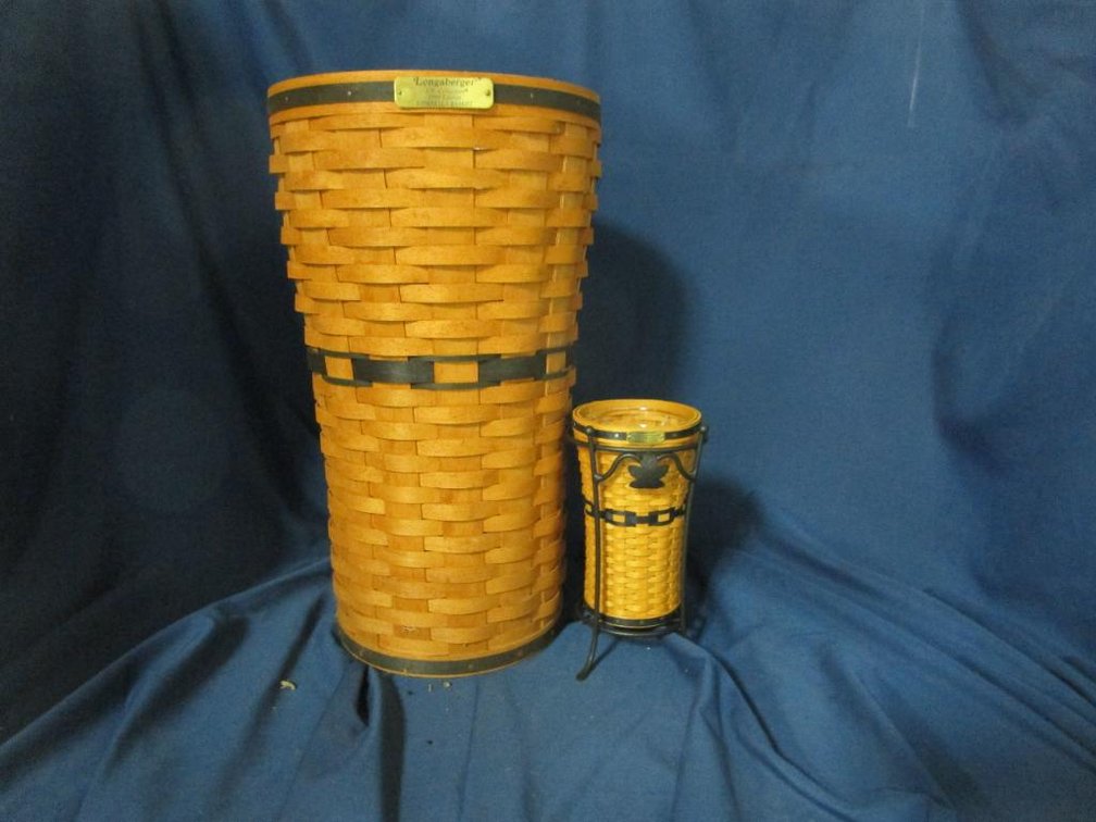 Longaberger Umbrella Basket and Mini