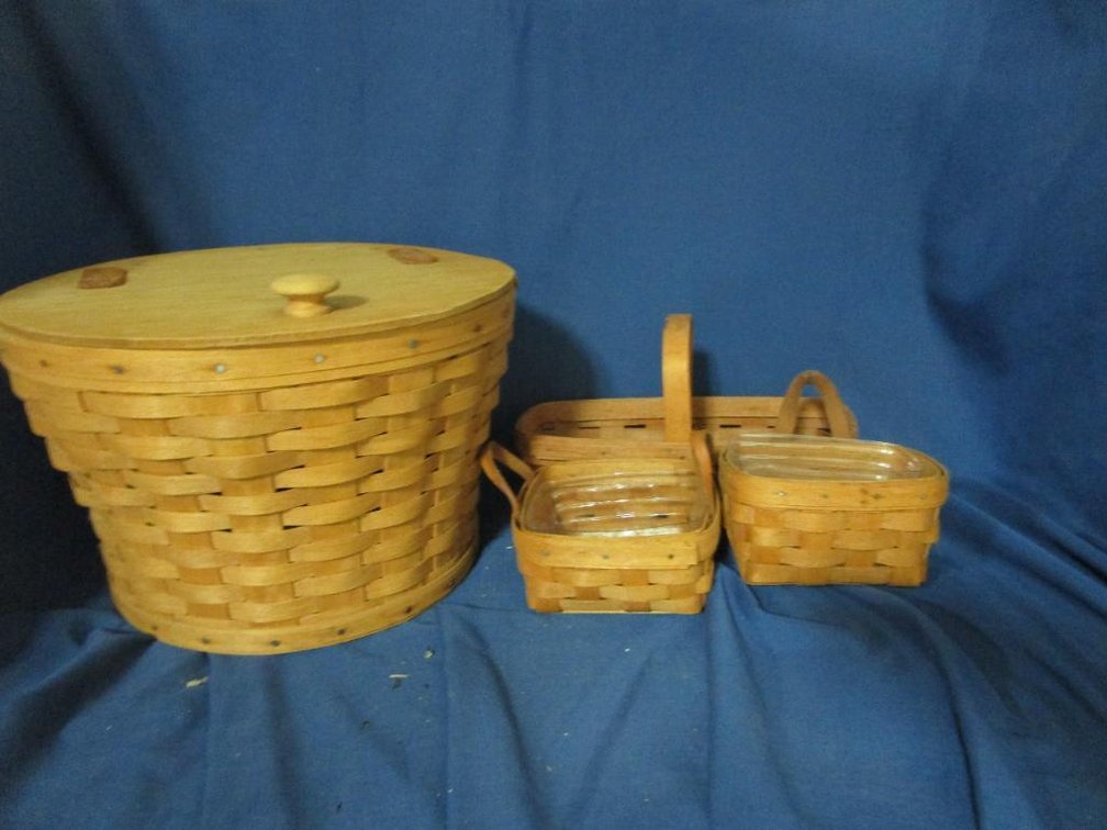 (4) Longaberger Baskets