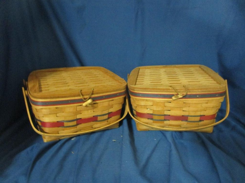 (2) American Pie Longaberger Baskets