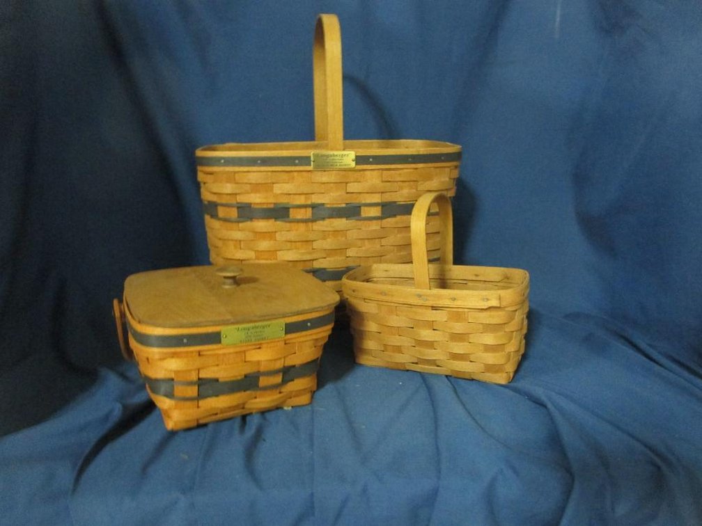 (3) Longaberger Baskets