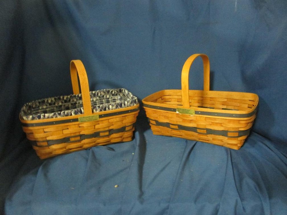 (2) 1993 Edition Longaberger Easter Baskets