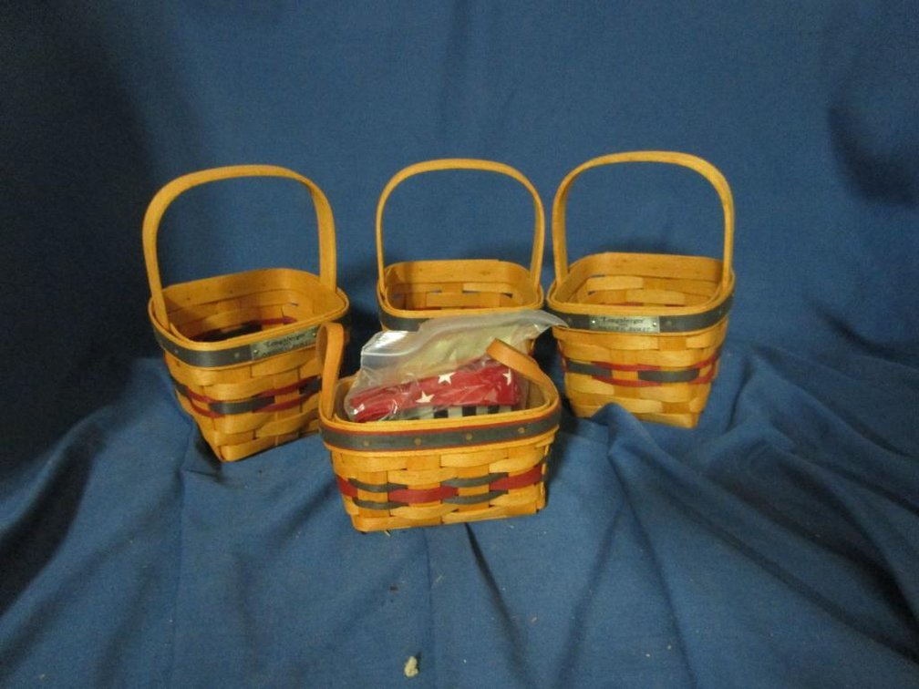 (4) Longaberger Inaugural Baskets
