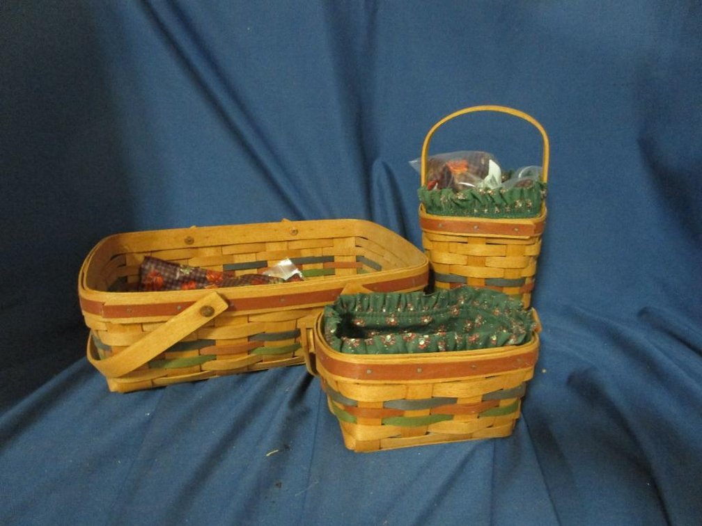 (3) Longaberger Baskets