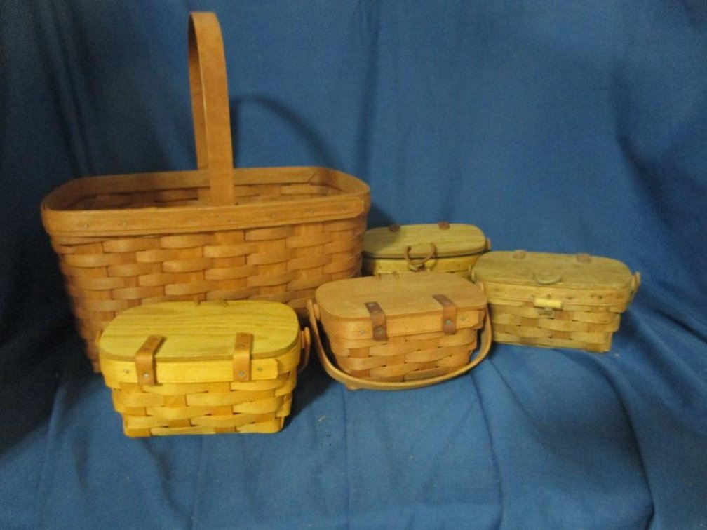 (5) Longaberger Baskets