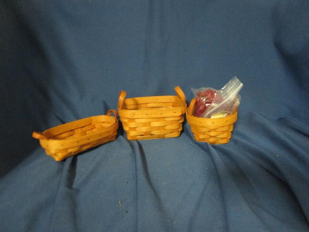 (3) Longaberger Baskets