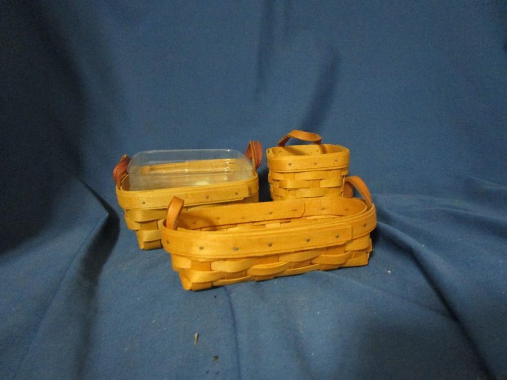 (3) Longaberger Baskets