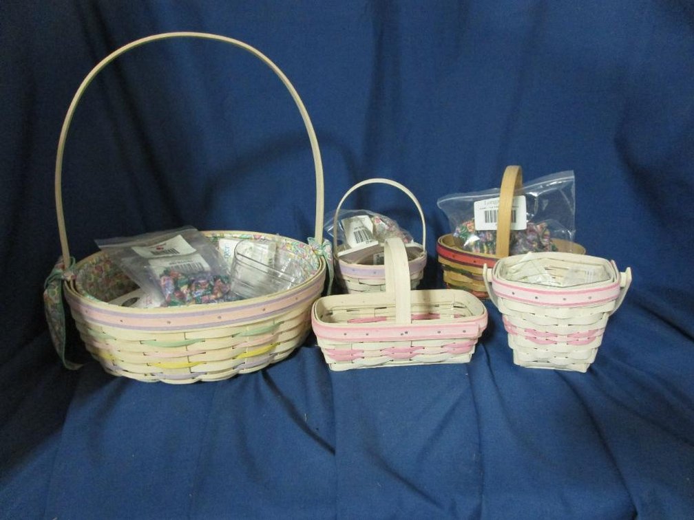 (5) Longaberger Easter Baskets