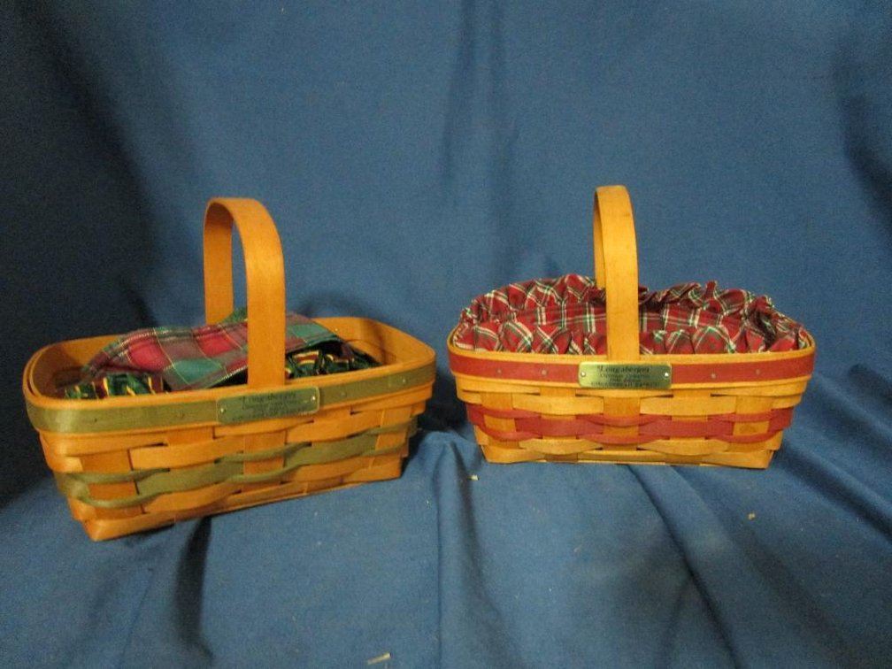 (2) Gingerbread Longaberger Baskets