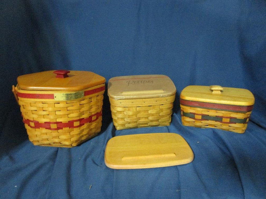 (3) Longaberger Baskets