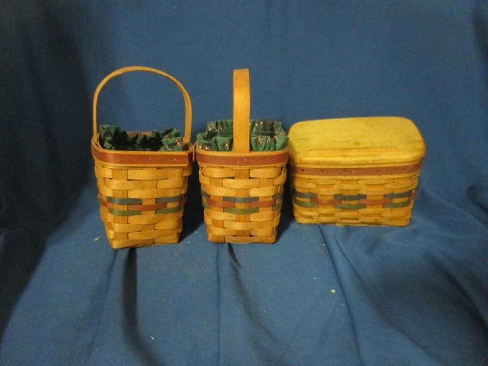 (2) Longaberger Baskets and Recipe Basket