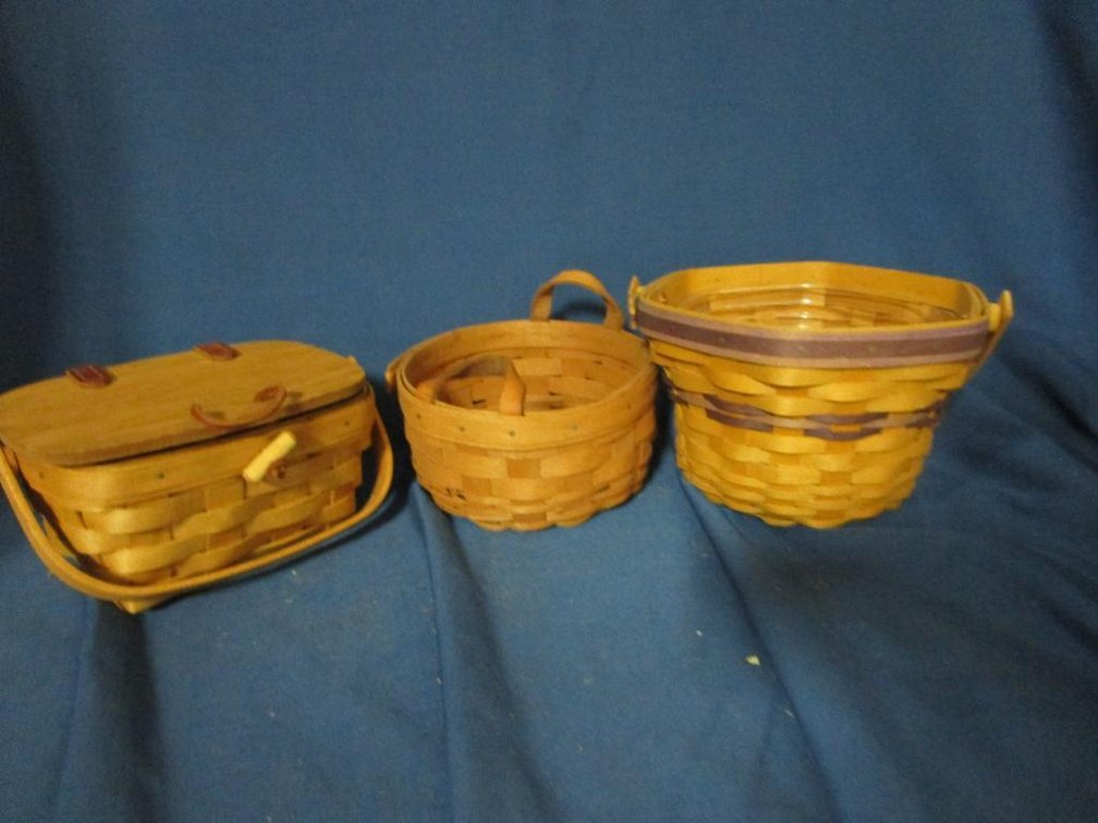 (3) Longaberger Baskets