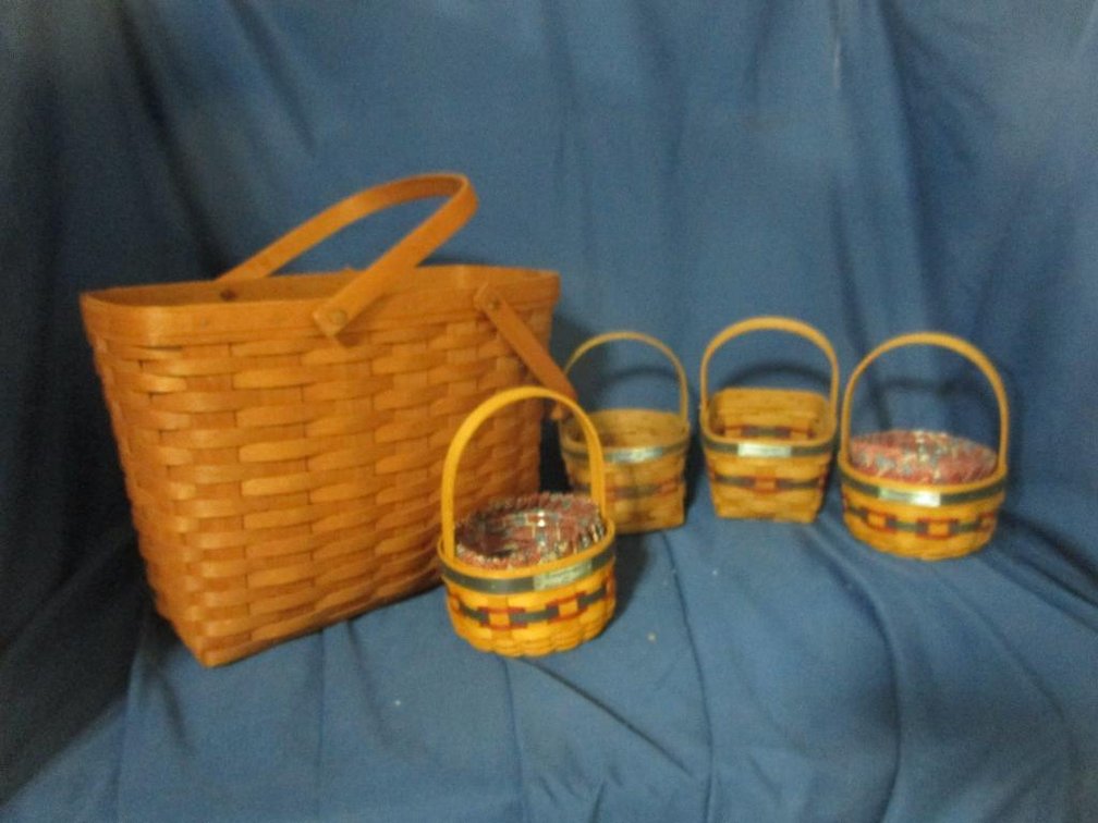 (4) Inaugural Basket and Larger Basket