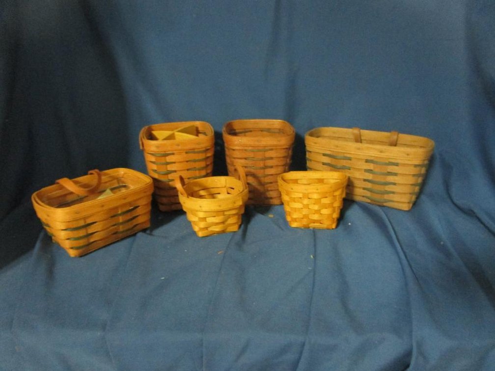 (6) Longaberger Baskets
