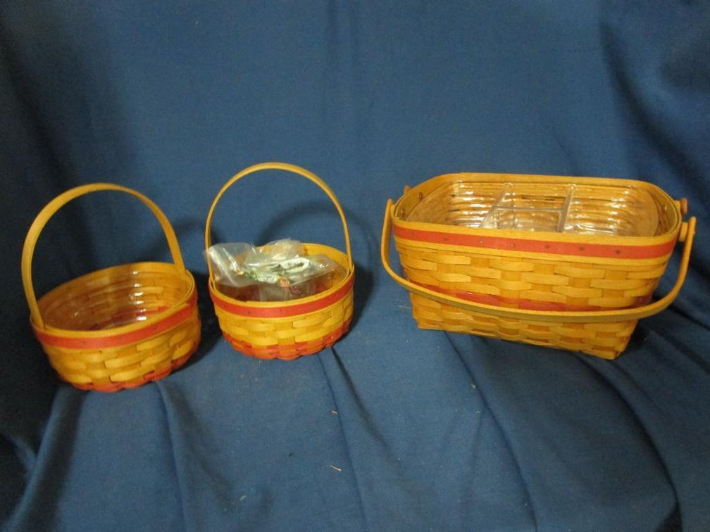 (3) Longaberger Baskets
