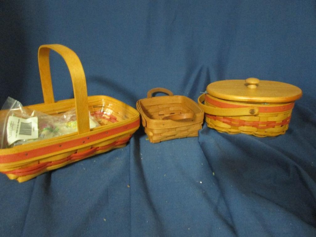 (3) Longaberger Baskets