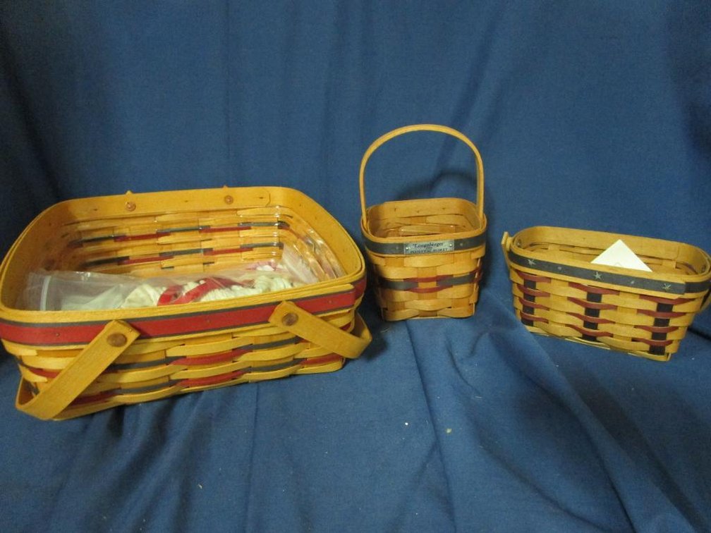 (3) Longaberger Baskets